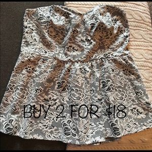 Maurices Plus size 2 strapless, lined crop top